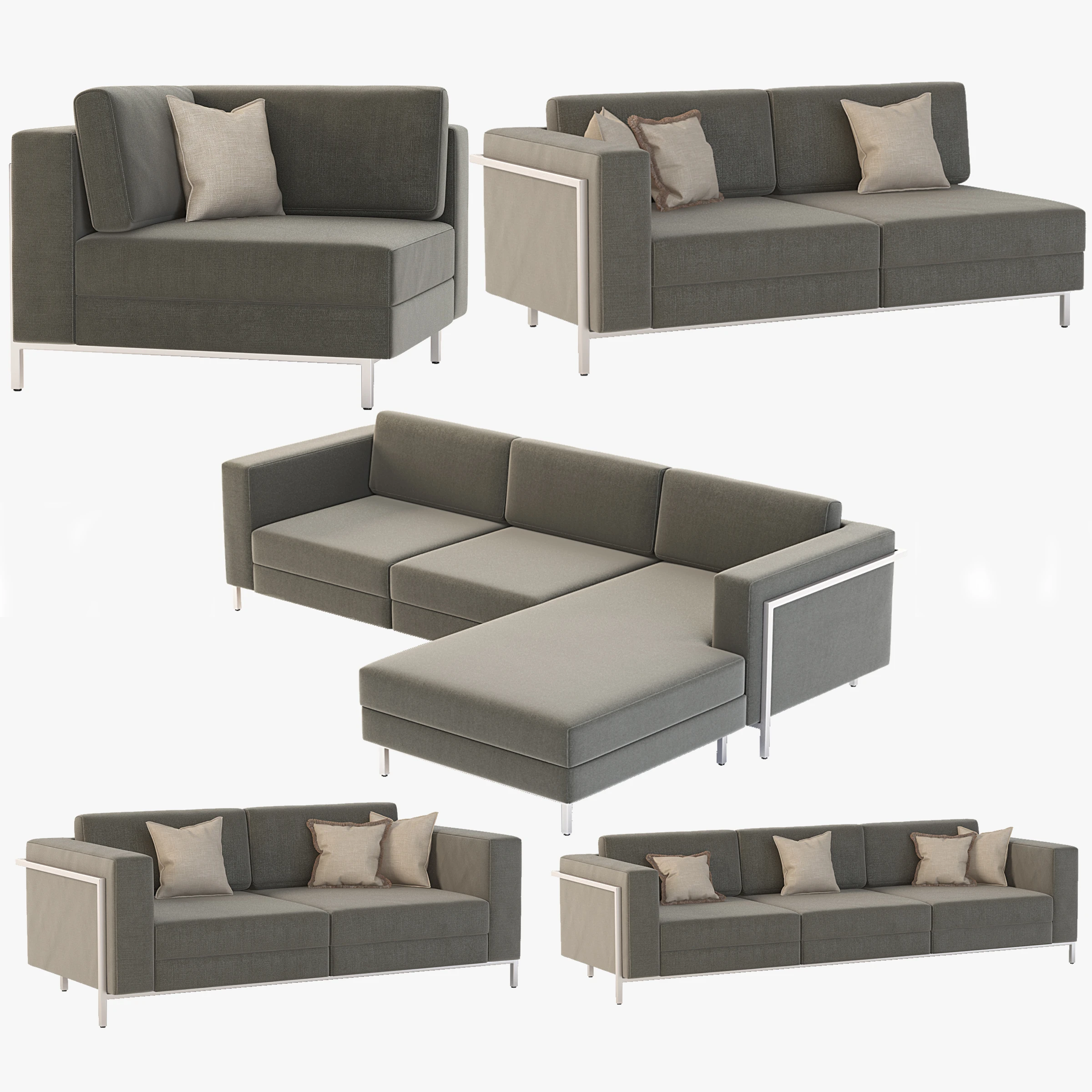 Gus Modern Sofa Collection 02 3D Model_012